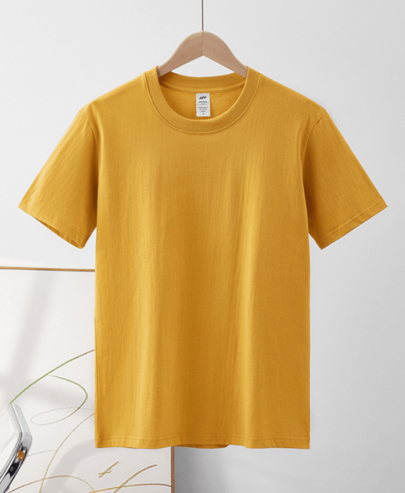 Men Solid Round Crew Neck T-shirt - Image 8